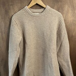 Taylor Stitch Men's Light Tan Crewneck Sweater